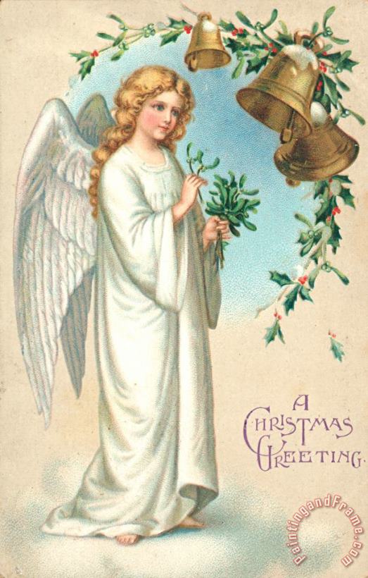 English School Christmas Angel Art Print