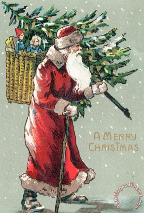 English School Christmas Card Art Painting