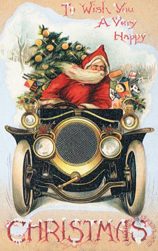 English School Christmas Card Art Print