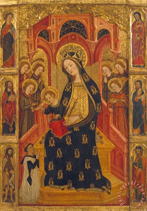 Enrique De Estencop Virgin of The Angels Art Painting