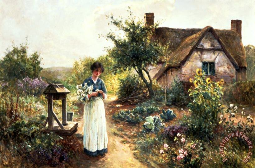 Ernest Walbourn Cottage Garden Art Print