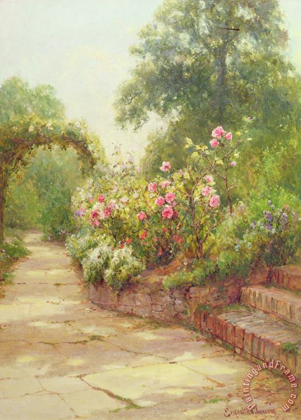 Ernest Walbourn The Garden Steps painting - The Garden Steps print for sale