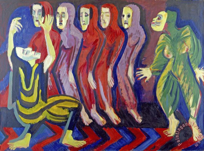 Ernst Ludwig Kirchner Death Dance of Mary Wigman Art Print