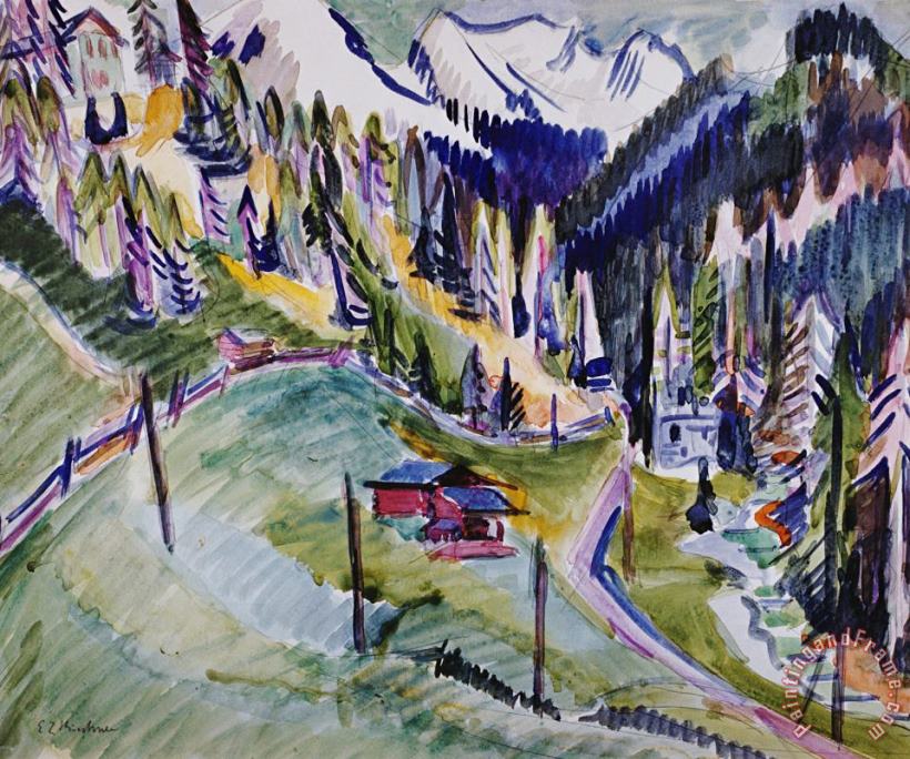 Ernst Ludwig Kirchner Mountain Landscape Art Print