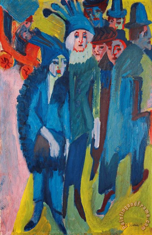 Ernst Ludwig Kirchner Street Scene Art Painting