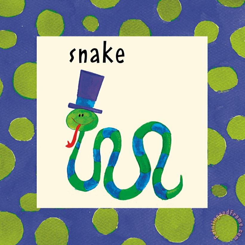 Snake painting - Esteban Studio Snake Art Print