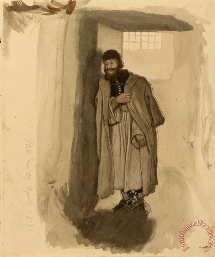 Eugen Napoleon Neureuther A Hungarian Prisoner Art Painting