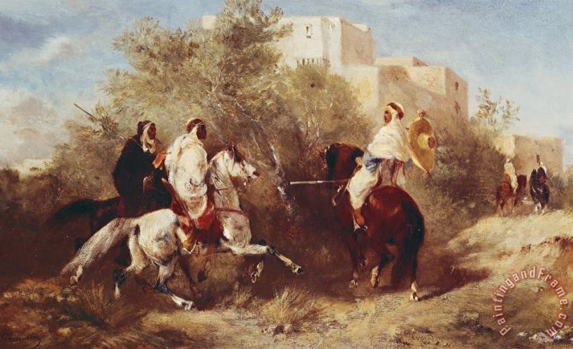 Eugene Fromentin Arab Horsemen Art Painting