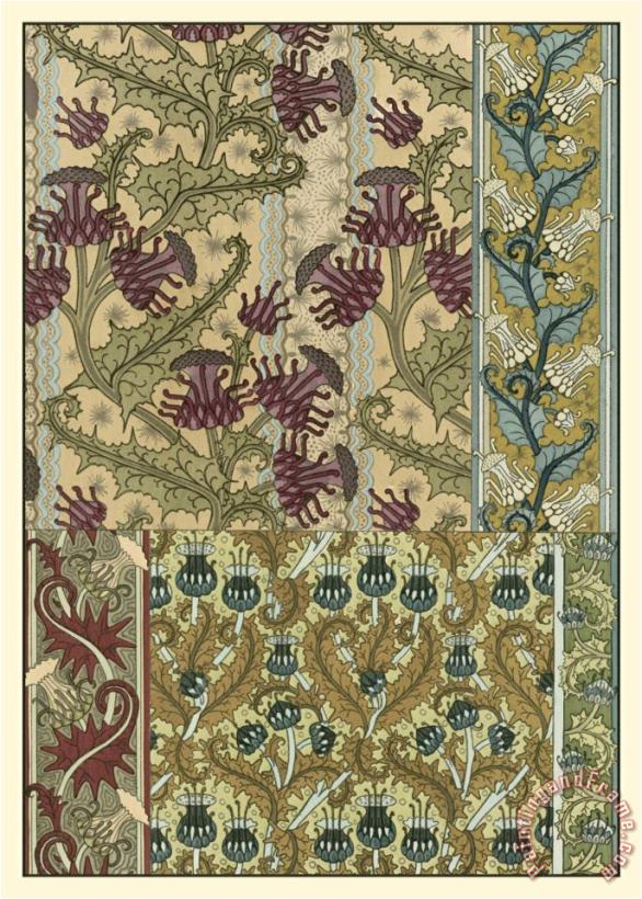 Garden Tapestry Iv painting - Eugene Grasset Garden Tapestry Iv Art Print