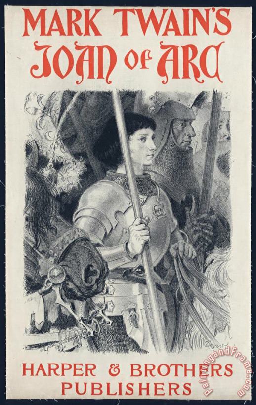 Eugene Grasset Mark Twain's Joan of Arc Art Print