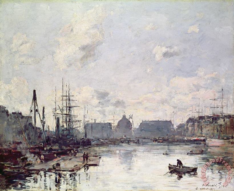 The Port of Trade painting - Eugene Louis Boudin The Port of Trade Art Print