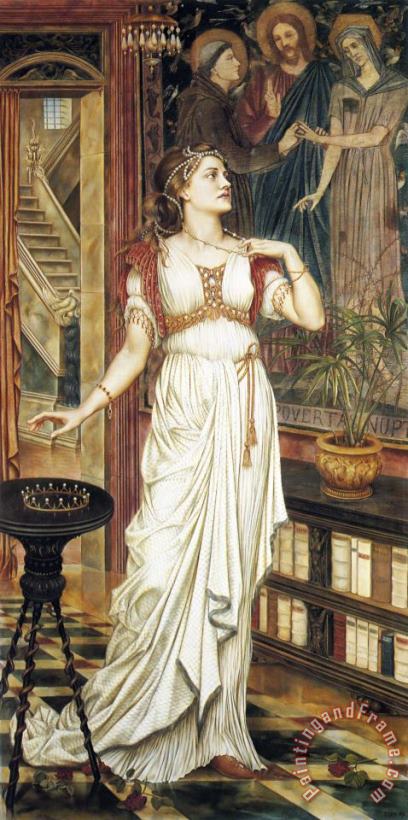The Crown of Glory painting - Evelyn De Morgan The Crown of Glory Art Print