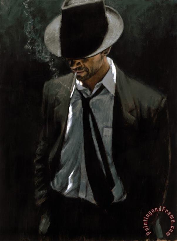 Fabian Perez Man in Black Suit III Art Print