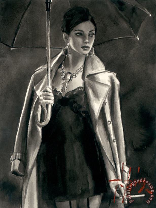 Fabian Perez Marissa with Umbrella Art Print