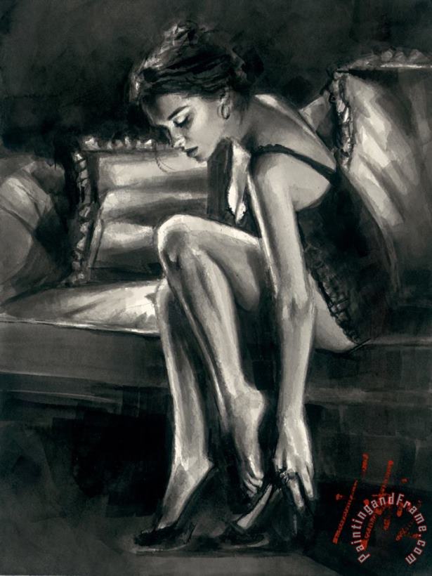 Study for Blue And Red III painting - Fabian Perez Study for Blue And Red III Art Print