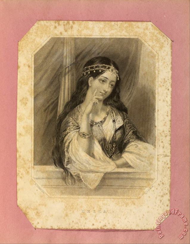 Leila painting - Fanny Corbeaux Leila Art Print