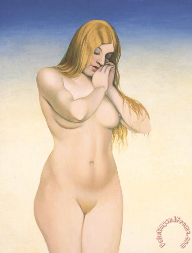 Blonde Nude painting - Felix Edouard Vallotton Blonde Nude Art Print