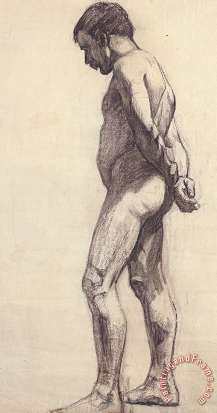 Standing Male Nude painting - Felix Edouard Vallotton Standing Male Nude Art Print