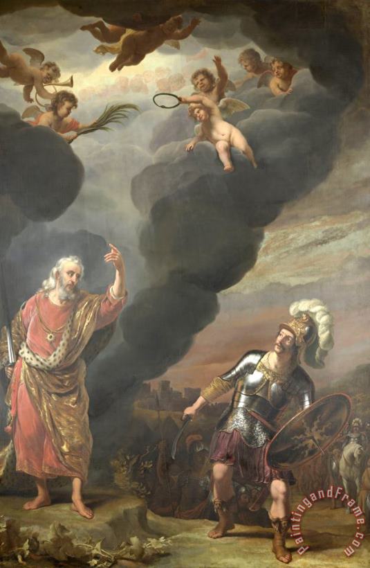 The Captain of God's Army Appearing to Joshua painting - Ferdinand Bol The Captain of God's Army Appearing to Joshua Art Print