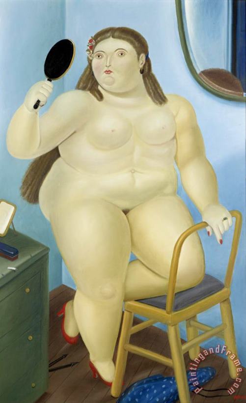 Nude painting - Fernando Botero Nude Art Print