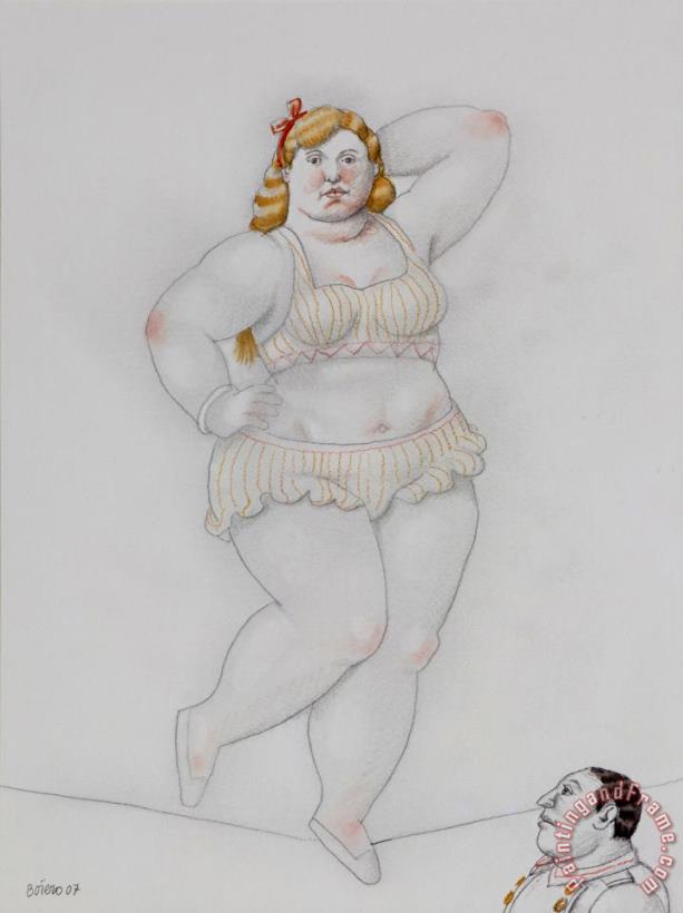 Fernando Botero Tightrope Walker, 2007 Art Print