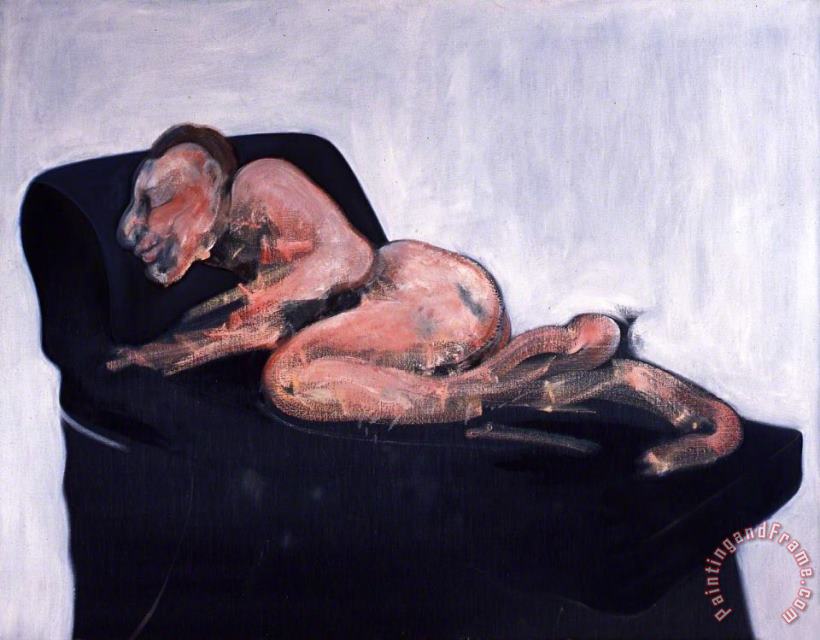 Sleeping Figure, 1959 painting - Francis Bacon Sleeping Figure, 1959 Art Print