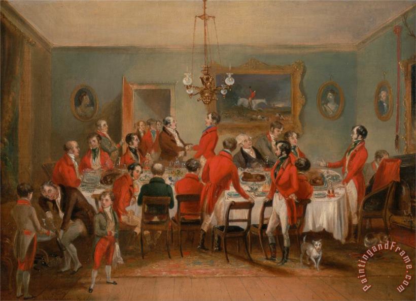 Francis Calcraft Turner Bachelors' Hall The Hunt Breakfast Art Painting