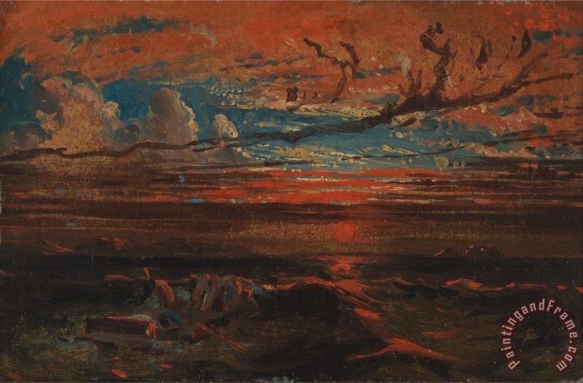 Francis Danby Sunset at Sea After a Storm Art Painting