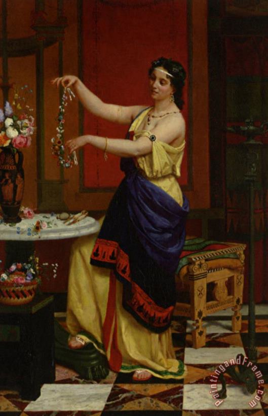 Francis Edouard Zier Le Collier De Fleurs Art Painting