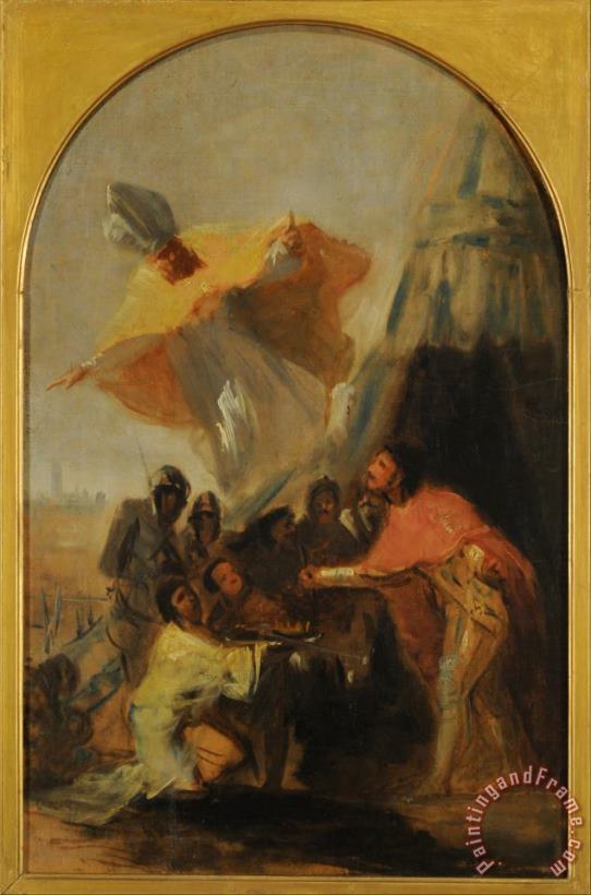 Francisco De Goya Aparicion De San Isidoro Al Rey Fernando El Santo Ante Los Muros De Sevilla Art Painting