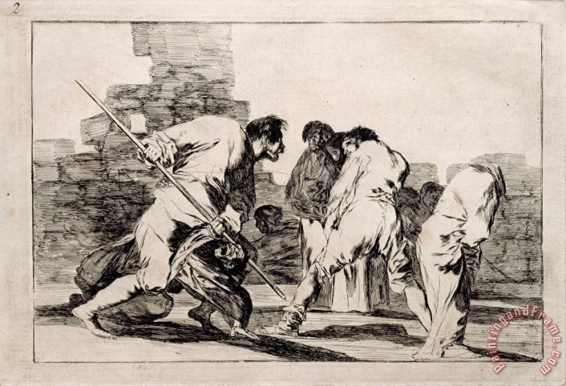Cruel Folly painting - Francisco De Goya Cruel Folly Art Print