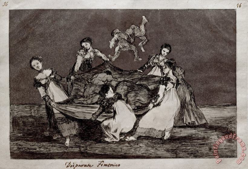 Feminine Folly painting - Francisco De Goya Feminine Folly Art Print