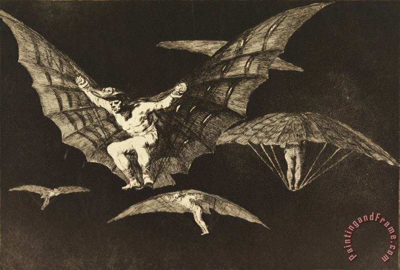 Francisco De Goya Manner of Flying, Plate 13 in Proverbs Art Print