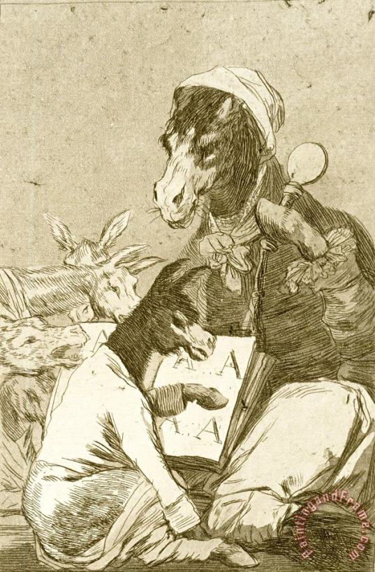 Francisco De Goya Might The Pupil Know More Art Print
