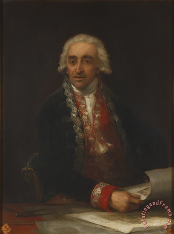Retrato De Juan De Villanueva painting - Francisco De Goya Retrato De Juan De Villanueva Art Print