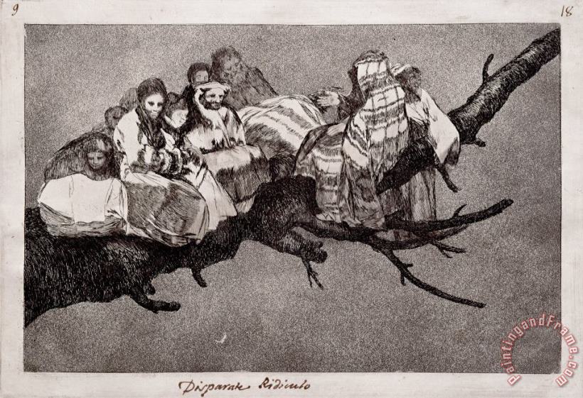 Francisco De Goya Ridiculous Folly Art Print