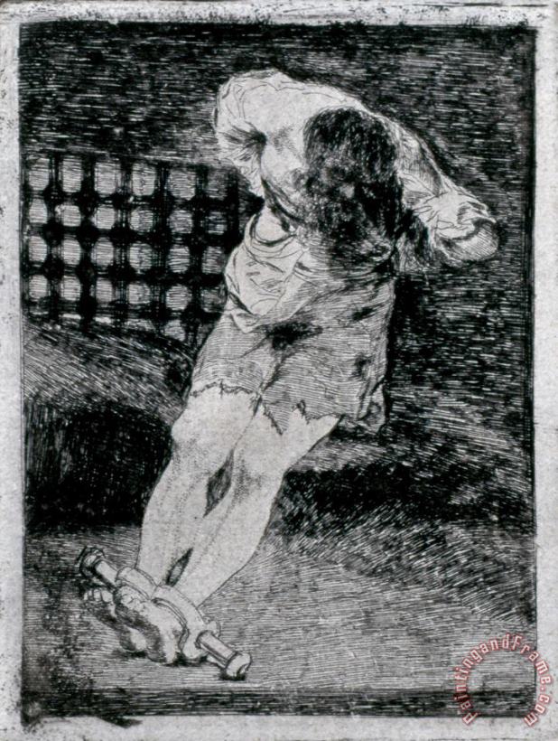 Francisco De Goya The Custody of a Criminal Does Not Require Torture Art Print