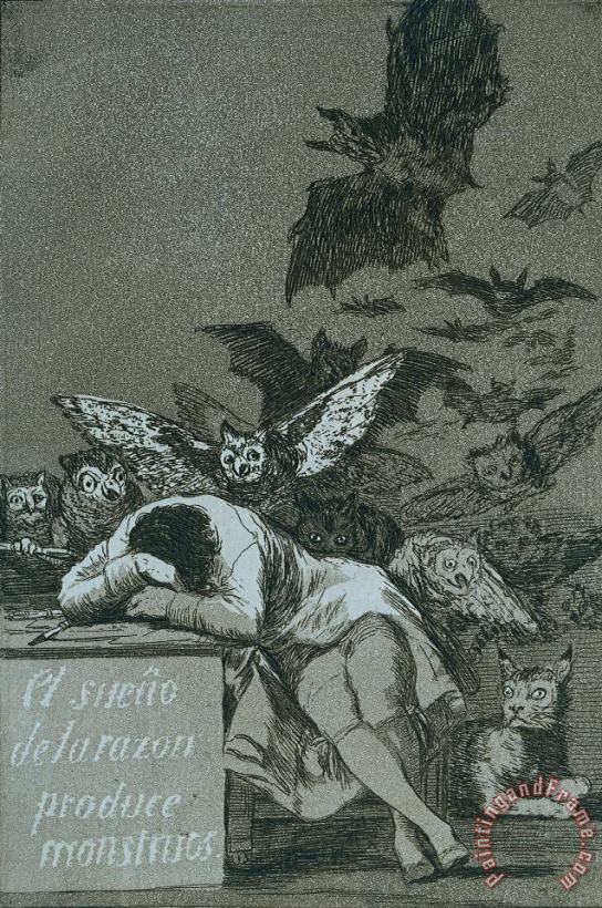 Francisco De Goya The Sleep of Reason Brings Forth Monsters Art Painting