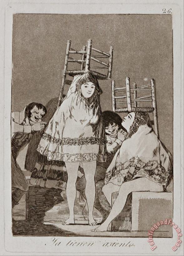 They've Already Got a Seat painting - Francisco De Goya They've Already Got a Seat Art Print