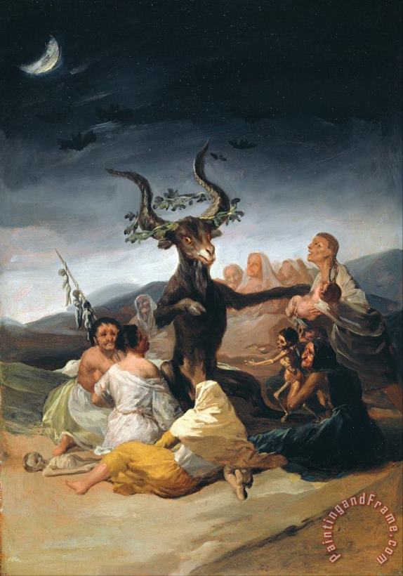 Francisco De Goya Witches Sabbath Art Painting
