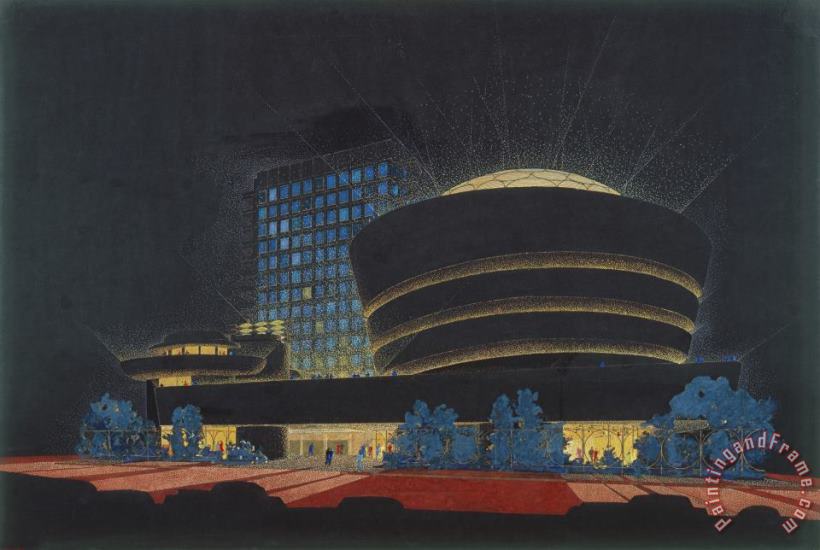 Frank Lloyd Wright Solomon R. Guggenheim Museum, New York, Ny Art Print