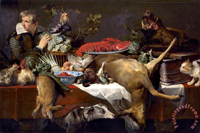 Frans Snyders Pantry Scene with Servant Art Print