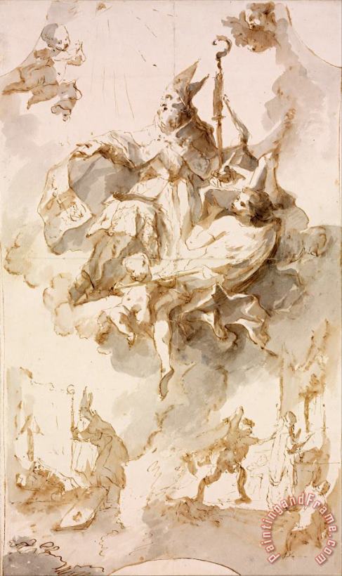 Apotheosis of Saint Stanislaus painting - Franz Anton Maulbertsch Apotheosis of Saint Stanislaus Art Print