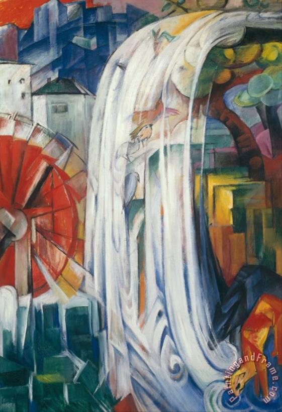 Franz Marc The Bewitched Mill Art Painting