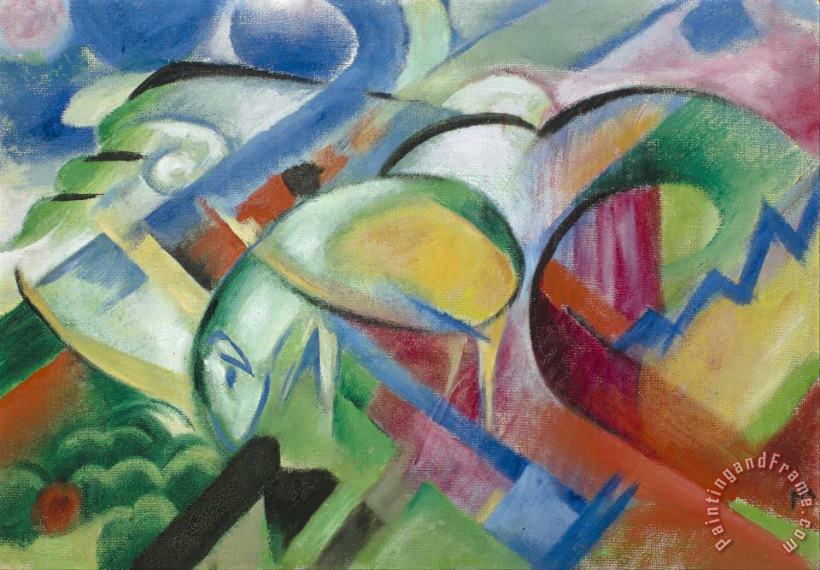 Franz Marc The Sheep Art Painting