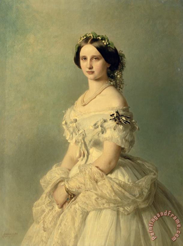 Franz Xaver Winterhalter Portrait of Princess of Baden Art Painting