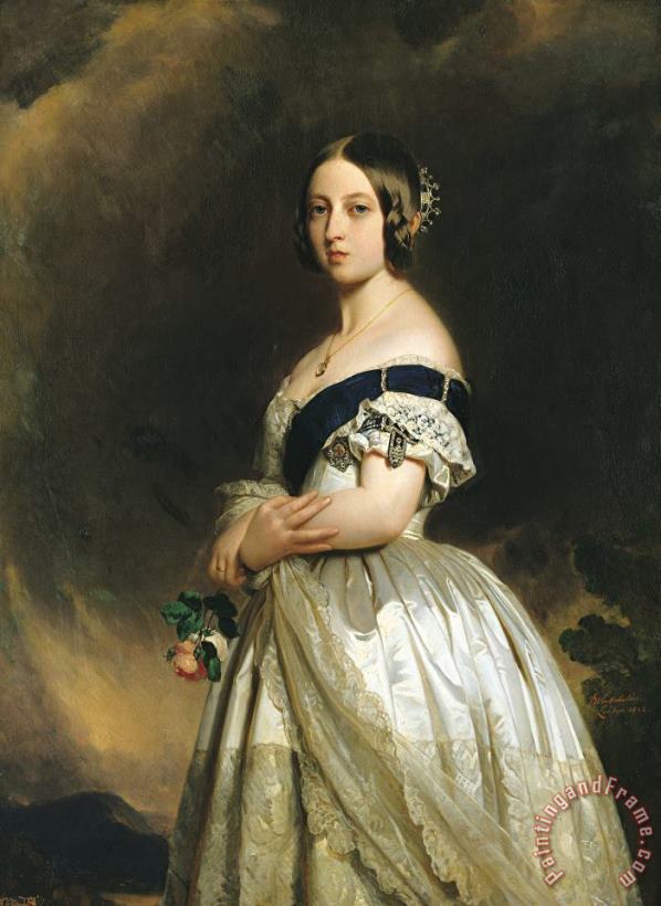 Franz Xaver Winterhalter Queen Victoria Art Painting