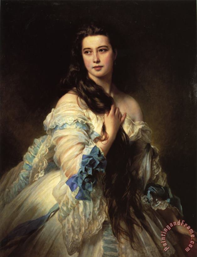 Franz Xavier Winterhalter Madame Barbe De Rimsky Korsakov Art Print