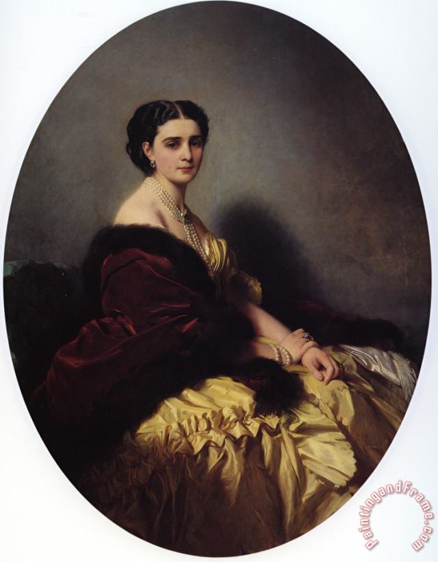 Franz Xavier Winterhalter Madame Sofya Petrovna Naryschkina Art Print