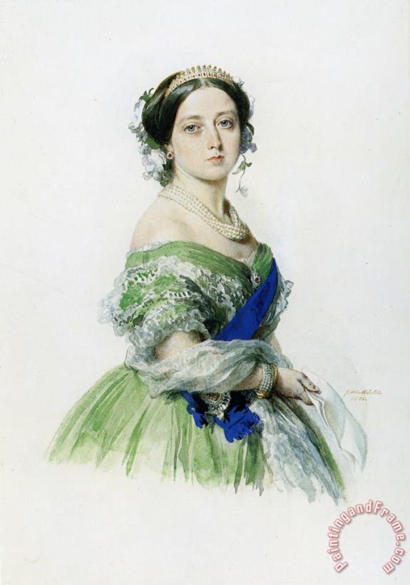 Franz Xavier Winterhalter Queen Victoria Art Print